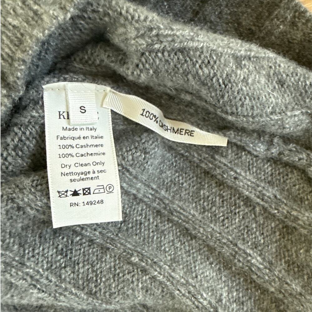 KHAITE Cashmere Sweater Ribbed Hans Size S Gray - Picture 3 of 5